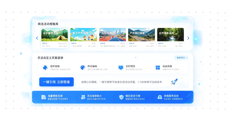 简徒自定义装修：活动页模板与可视化搭建